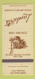 Matchbook Cover - Lambert's Steak House Westlake OH 30 Strike