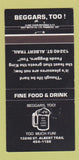 Matchbook Cover - Beggar Too! St Albert Trail 30 Strike