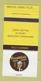 Matchbook Cover - Franklin's Restaurant Pizza 30 Strike