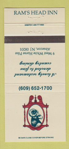Matchbook Cover - Ram's Head Inn Absecon NJ 30 Strike