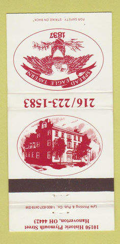 Matchbook Cover - Spread Eagle Tavern Hanoverton OH 30 Strike