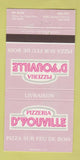 Matchbook Cover - Pizzeria D Youville Ste Foy QC pizza St Jean 30 Strike