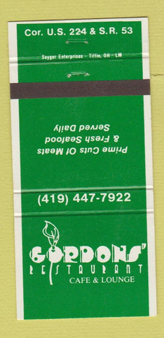 Matchbook Cover - Gordon's Restaurant Cafe Lounge 30 Strike