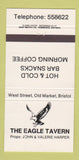 Matchbook Cover - Eagle Tavern Bristol 30 Strike