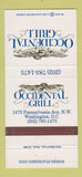 Matchbook Cover - Occidental Grill Washington DC 30 Strike