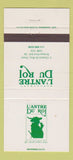 Matchbook Cover - L'Antre Du Roi Restaurant St Jean Port Joli QC 30 Strike