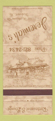Matchbook Cover - Jeremiah's Kirkwood MO restaurant 30 Strike