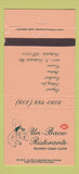 Matchbook Cover - Un Bacio Ristorante Italian Scottsdale AZ #2 30 Strike