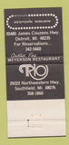 Matchbook Cover - Scotch n Sirloin Detroit MI WEAR 30 Strike