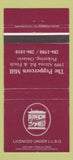 Matchbook Cover - Peppercorn Mill Pickering ON 30 Strike