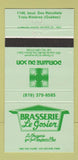 Matchbook Cover - Brasserie Le Gosier Trois Rivieres QC 30 Strike