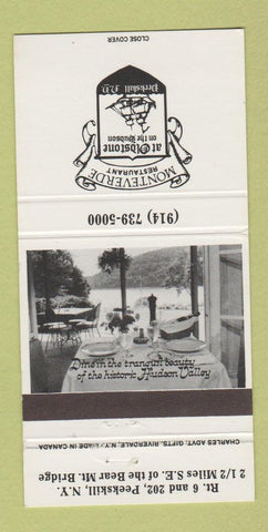 Matchbook Cover - Monteverde Restaurant Peekskill NY 30 Strike