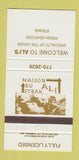 Matchbook Cover - Ali's Seafood Steaks  30 Strike