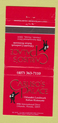 Matchbook Cover - Caruso's Place Orlando FL 30 Strike