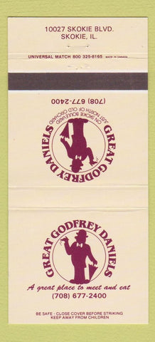 Matchbook Cover - Great Godfrey Daniels Skokie IL 30 Strike
