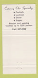Matchbook Cover - The Pines Manor Edison NJ 30 Strike