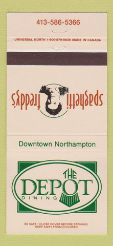 Matchbook Cover - Depot Spaghetti Freddy's Restaurant Northampton ON 30 Strike