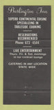 Matchbook Cover - Burlington Inn CT 30 Strike