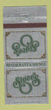 Matchbook Cover - Sigee's Restaurant 30 Strike