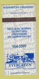Matchbook Cover - Evergreen Restaurant Hamlin NY 30 Strike