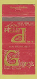 Matchbook Cover - Giovanni's Restaurant San Francisco CA WEAR 30 Strike