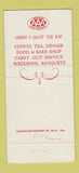 Matchbook Cover - Village Manor Grosse Pointe MI 30 Strike