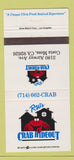 Matchbook Cover - RW's Crab Hideout Costa Mesa CA 30 Strike