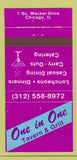 Matchbook Cover - One in One Tavern Grill Chicago IL 30 Strike