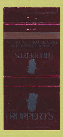 Matchbook Cover - Ruppert's Restaurant New York City Riverdale NJ 30 Strike