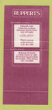 Matchbook Cover - Ruppert's Restaurant New York City Riverdale NJ 30 Strike