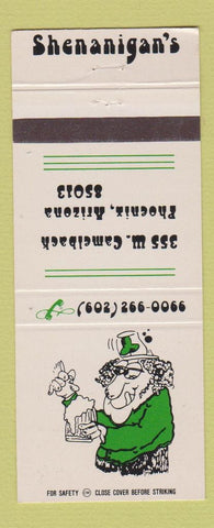 Matchbook Cover - Shenanigan's Phoenix AZ 30 Strike