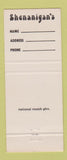 Matchbook Cover - Shenanigan's Phoenix AZ 30 Strike