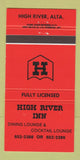 Matchbook Cover - High River Inn AB 30 Strike