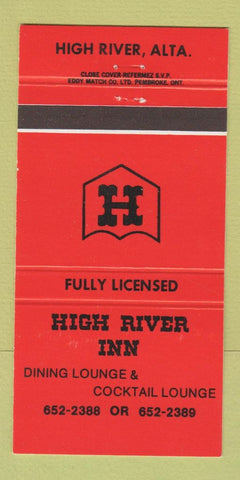 Matchbook Cover - High River Inn AB 30 Strike