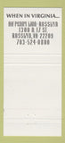 Matchbook Cover - Ha Penny Lion Washington DC 30 Strike