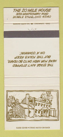 Matchbook Cover - 20 Mile House 20 Mile Stand OH 30 Strike