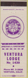 Matchbook Cover - Matchbook Cover Elks Club Ventura CA
