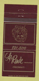 Matchbook Cover - La Ronde Restaurant Cincinnati OH 30 Strike