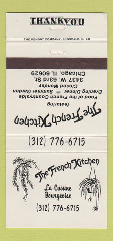 Matchbook Cover - French Kitchen Chicago IL 30 Strike