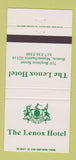 Matchbook Cover - Lenox Hotel Boston MA 30 Strike