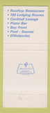 Matchbook Cover - Waterfront Inn Traverse City MI 30 Strike