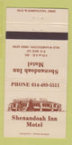 Matchbook Cover - Shenandoah Inn Motel Old Washington OH 30 Strike