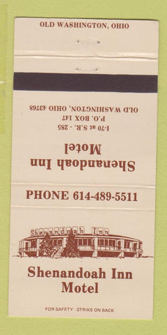 Matchbook Cover - Shenandoah Inn Motel Old Washington OH 30 Strike