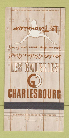 Matchbook Cover - Le Tisonnier Charlesbourg ON 30 Strike