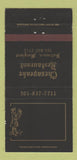 Matchbook Cover - Chesapeake Restaurant Baltimore MD 30 Strike