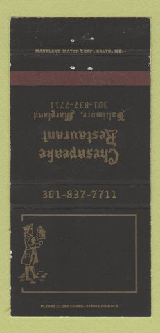 Matchbook Cover - Chesapeake Restaurant Baltimore MD 30 Strike