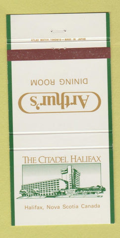 Matchbook Cover - Arthur's Restaurant Citadel Halifax NS hotel 30 Strike