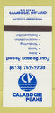 Matchbook Cover - Calabogie Peaks Resort ON 30 Strike