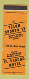 Matchbook Cover - El Rancho Motel Yreka CA