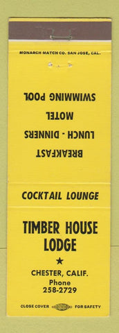 Matchbook Cover - Timber House Lodge Chester CA